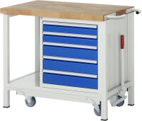 RAU Werkbank mit Fahrgestell 8171, B1000xT700xH880mm,...