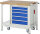 RAU Werkbank mit Fahrgestell 8171, B1000xT700xH880mm, 5xSchublade-TA, 05-8171A6-107B4F.11