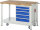 RAU Werkbank mit Fahrgestell 8171, B1250xT700xH880mm, 5xSchublade-TA, 05-8171A6-127B4F.11