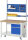 RAU Werkbank mit Fahrgestell 8171, B1250xT700xH880mm, 5xSchublade-TA, 05-8171A6-127B4F.11