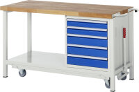 RAU Werkbank mit Fahrgestell 8171, B1500xT700xH880mm,...