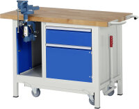 RAU Werkbank mit Fahrgestell 8181, B1250xT700xH880mm,...