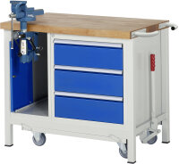 RAU Werkbank mit Fahrgestell 8183, B1000xT700xH880mm,...
