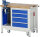 RAU Werkbank mit Fahrgestell 8185, B1000xT700xH880mm, 4xSchublade-TA, 1xSSK, 05-8185A2-107B4F.11