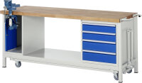 RAU Werkbank mit Fahrgestell 8185, B2000xT700xH880mm,...