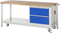 RAU Werkbank mit Fahrgestell 8255, B2000xT700xH880mm,...