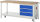 RAU Werkbank mit Fahrgestell 8257, B2000xT700xH880mm, 3xSchublade-TA, 05-8257A6-207B4F.11