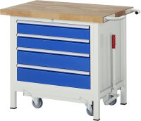 RAU Werkbank mit Fahrgestell 8262, B1000xT700xH880mm,...