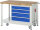 RAU Werkbank mit Fahrgestell 8262, B1250xT700xH880mm, 4xSchublade-TA, 05-8262A6-127B4F.11