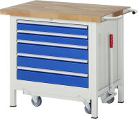 RAU Werkbank mit Fahrgestell 8271, B1000xT700xH880mm,...