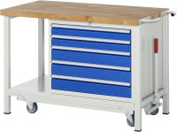 RAU Werkbank mit Fahrgestell 8271, B1250xT700xH880mm,...