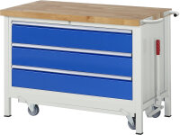 RAU Werkbank mit Fahrgestell 8357, B1250xT700xH880mm,...