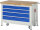 RAU Werkbank mit Fahrgestell 8362, B1250xT700xH880mm, 4xSchublade-TA, 05-8362A2-127B4F.11
