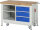 RAU Werkbank mit Fahrgestell 8462, B1250xT700xH880mm, 3xSchublade-TA, 05-8462A2-127B4F.11