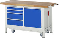 RAU Werkbank mit Fahrgestell 8470, B1500xT700xH880mm,...