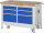 RAU Werkbank mit Fahrgestell 8475, B1250xT700xH880mm, 6xSchublade-TA, 05-8475A2-127B4F.11