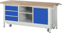 RAU Werkbank mit Fahrgestell 8563, B2000xT700xH880mm,...