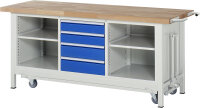 RAU Werkbank mit Fahrgestell 8566, B2000xT700xH880mm,...