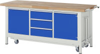 RAU Werkbank mit Fahrgestell 8569, B2000xT700xH880mm,...