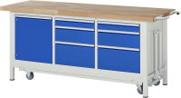 RAU Werkbank mit Fahrgestell 8570, B2000xT700xH880mm,...