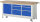 RAU Werkbank mit Fahrgestell 8570, B2000xT700xH880mm, 6xSchublade-TA, 1xTür, 05-8570A2-207B4F.11