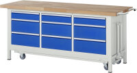 RAU Werkbank mit Fahrgestell 8573, B2000xT700xH880mm,...