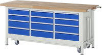 RAU Werkbank mit Fahrgestell 8579, B2000xT700xH880mm,...
