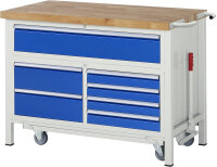 RAU Werkbank mit Fahrgestell 8921, B1250xT700xH920mm,...