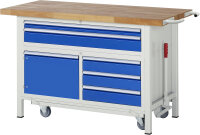 RAU Werkbank mit Fahrgestell 8922, B1500xT700xH920mm,...