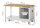 RAU Werkbank mit Fahrgestell 8152, B1500xT700xH880mm, 1xSchublade-VA,1xTür, 15-8152A6-157B4F.11