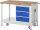 RAU Werkbank mit Fahrgestell 8157, B1250xT700xH880mm, 3xSchublade-VA, 15-8157A6-127B4F.11