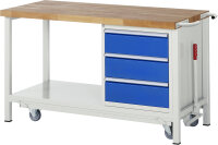 RAU Werkbank mit Fahrgestell 8157, B1500xT700xH880mm,...