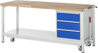 RAU Werkbank mit Fahrgestell 8157, B2000xT700xH880mm,...