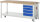 RAU Werkbank mit Fahrgestell 8162, B2000xT700xH880mm, 4xSchublade-VA, 15-8162A6-207B4F.11