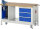 RAU Werkbank mit Fahrgestell 8183, B1500xT700xH880mm, 3xSchublade-VA, 1xSSK, 15-8183A6-157B4F.11