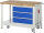 RAU Werkbank mit Fahrgestell 8257, B1250xT700xH880mm, 3xSchublade-VA, 15-8257A6-127B4F.11