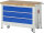 RAU Werkbank mit Fahrgestell 8357, B1250xT700xH880mm, 3xSchublade-VA, 15-8357A2-127B4F.11