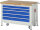 RAU Werkbank mit Fahrgestell 8371, B1250xT700xH880mm, 5xSchublade-VA, 15-8371A2-127B4F.11