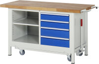 RAU Werkbank mit Fahrgestell 8463, B1500xT700xH880mm,...