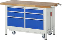 RAU Werkbank mit Fahrgestell 8475, B1500xT700xH880mm,...