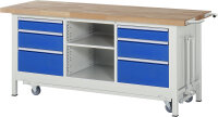 RAU Werkbank mit Fahrgestell 8564, B2000xT700xH880mm,...