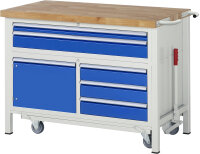 RAU Werkbank mit Fahrgestell 8922, B1250xT700xH920mm,...
