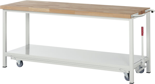 RAU Werkbank mit Fahrgestell 8000, B2000xT700xH880mm, 05-8000-6-207R4F.12