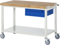 RAU Fahrbare Werkbank 8001I6, B1250xT700xH880mm,...