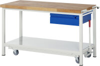 RAU Werkbank mit Fahrgestell 8001I6, B1500xT700xH880mm,...