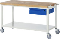RAU Fahrbare Werkbank 8001I6, B1500xT700xH880mm,...