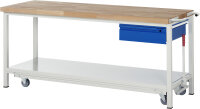 RAU Werkbank mit Fahrgestell 8001I6, B2000xT700xH880mm,...