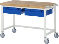 RAU Fahrbare Werkbank 8002I1, B1250xT700xH880mm,...