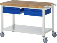 RAU Fahrbare Werkbank 8002I6, B1250xT700xH880mm,...