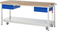 RAU Werkbank mit Fahrgestell 8002I6, B2000xT700xH880mm,...
